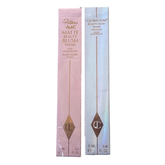 Charlotte Tilbury Beauty Wand Duo in Matte Pillow Talk + Pinkgasm NIB - Picture 2 of 7